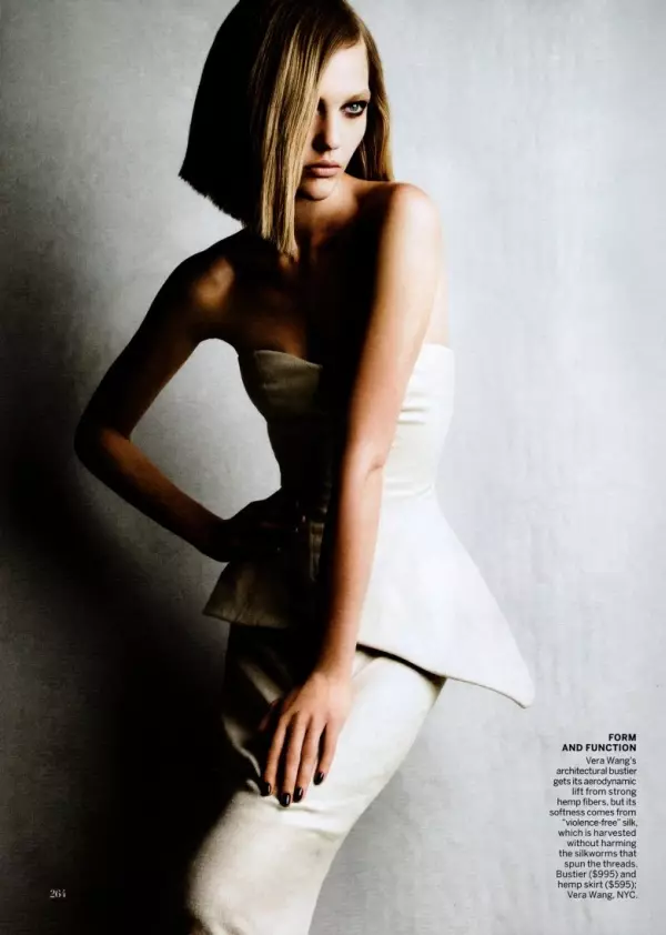 Sasha Pivovarova na Patrick Demarchelier kwa Vogue US Novemba 2010