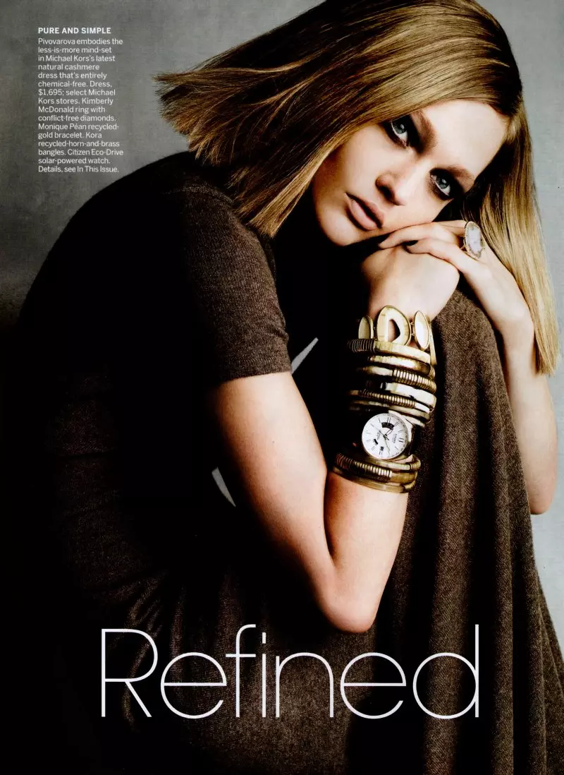 Sasha Pivovarova oleh Patrick Demarchelier untuk Vogue US November 2010