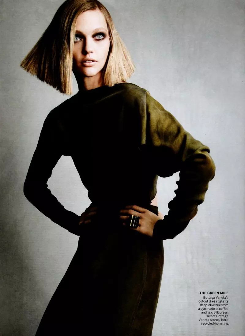 Sasha Pivovarova av Patrick Demarchelier för Vogue US november 2010