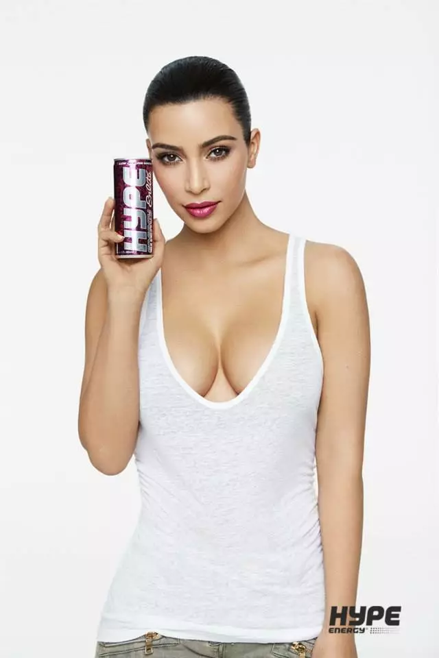 Kim Kardashian for Hype Energy