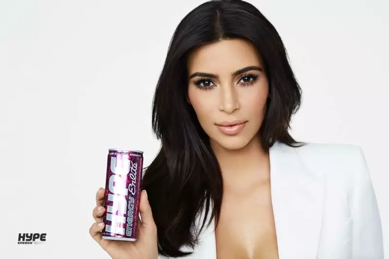 Kim Kardashian fyrir Hype Energy