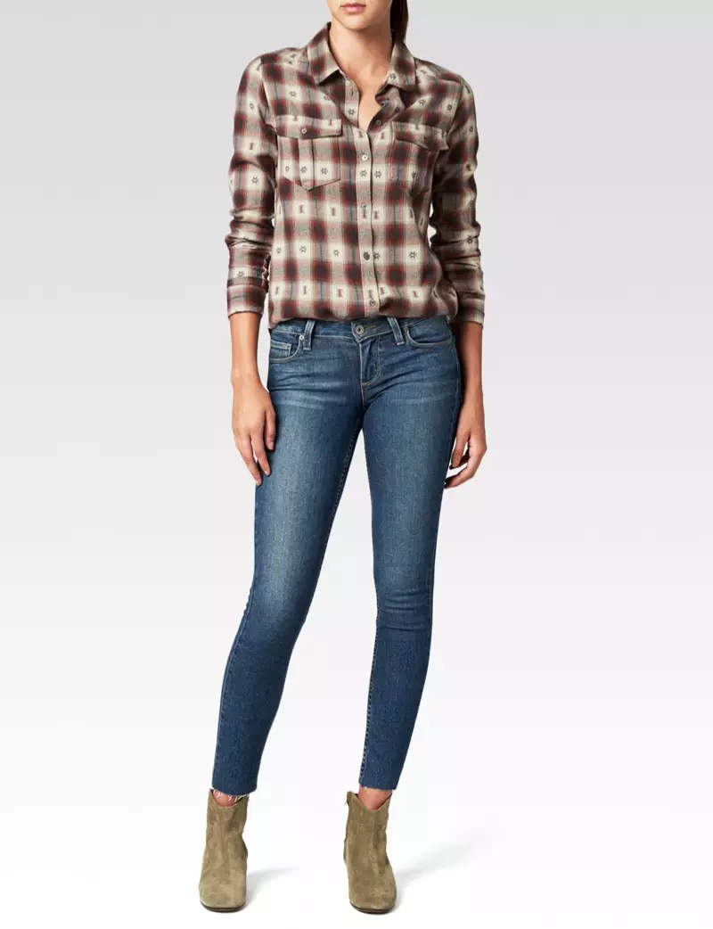 Page Denim Mya Shirt in Plaid