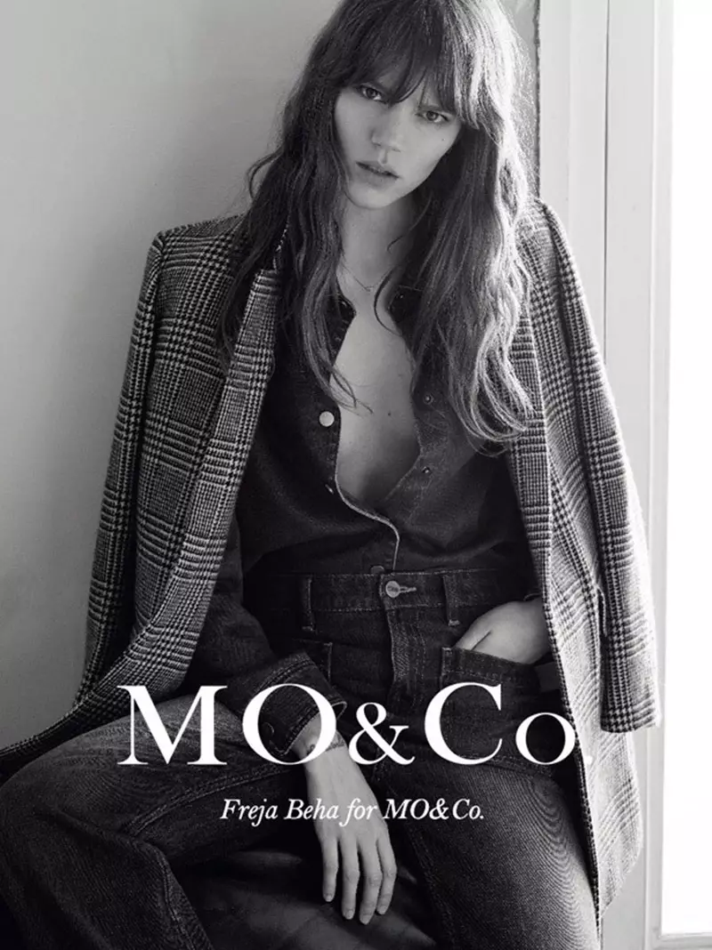 Freja Beha Erichsen Models Cool Girl Staples in MO&Co. 2015 წლის შემოდგომის რეკლამები