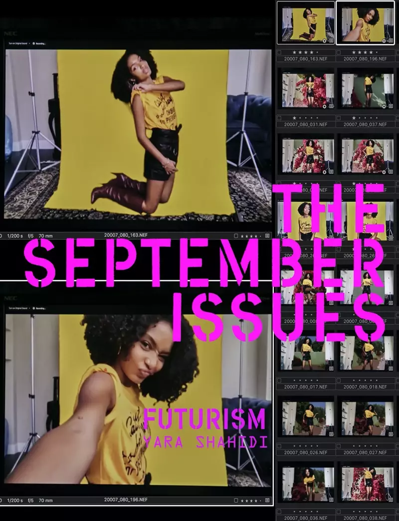 Yara Shahidi The September Issues Futurism Issues numeron 4 kannessa. Kuva: Mary Rozzi