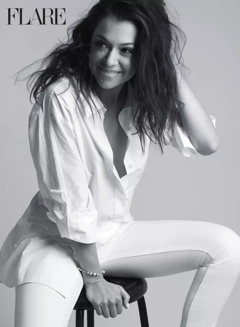 'Orphan Black' Lub Hnub Qub Tatiana Maslany Tau Txais Glam rau FLARE