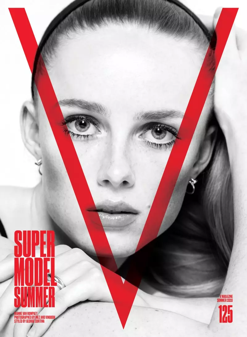 Rianne van Rompaey op V Magazine #125 Cover. Foto: Inez & Vinoodh