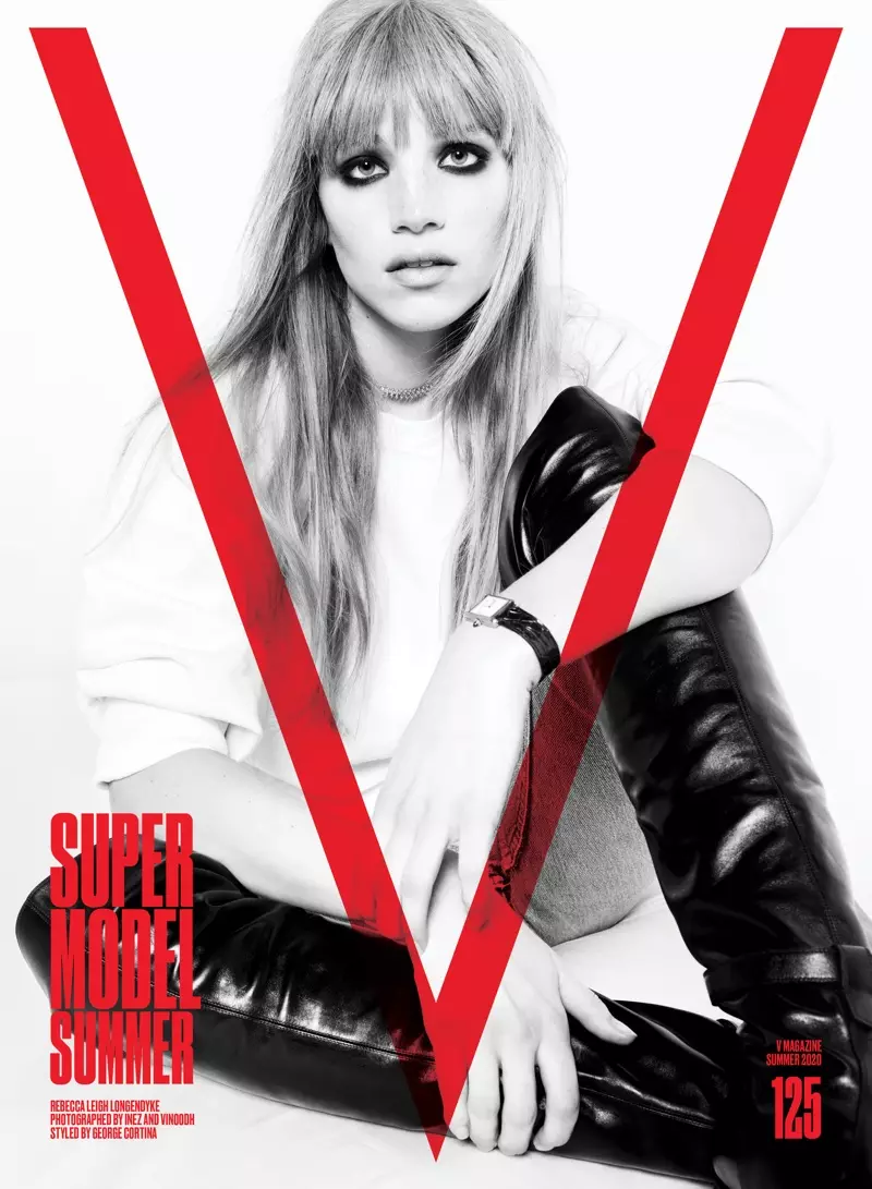 Rebecca Leigh Longendyke op V Magazine #125 Cover. Foto: Inez & Vinoodh