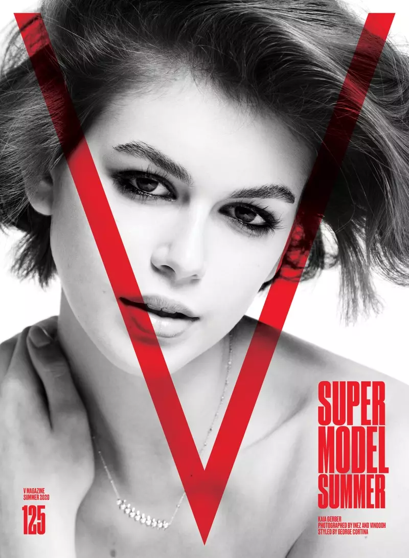 Kaia Gerber V Magazine #125 කවරයේ. ඡායාරූපය: ඉනෙස් සහ විනූද්