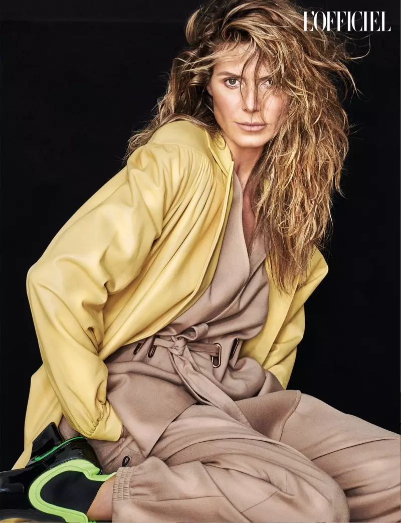 Heidi Klum นางแบบแฟชั่น Fall สำหรับ L'Officiel Ukraine