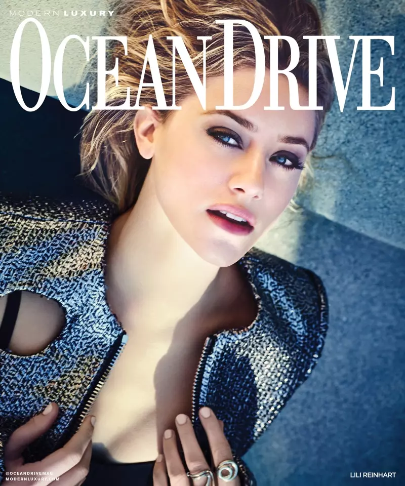 Lili Reinhart sa Ocean Drive Pebrero 2018 Cover