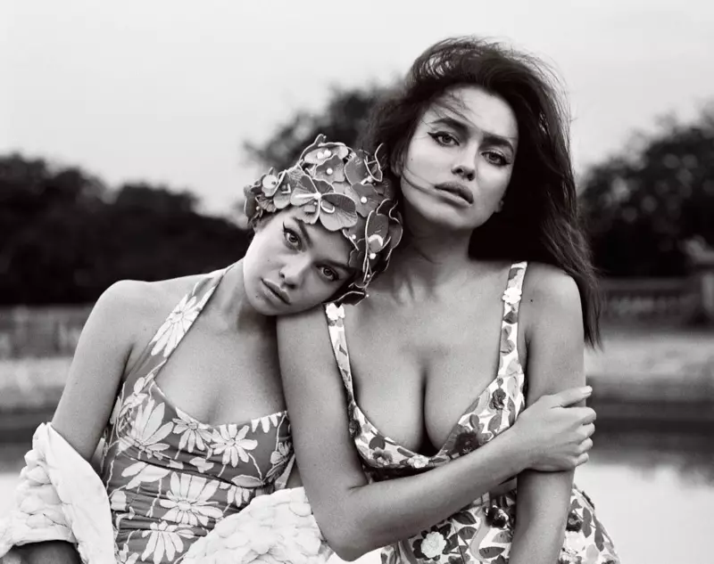 Irina Shayk & Stella Maxwell modellieren die Frühjahrskollektionen in Paris für das W Magazine