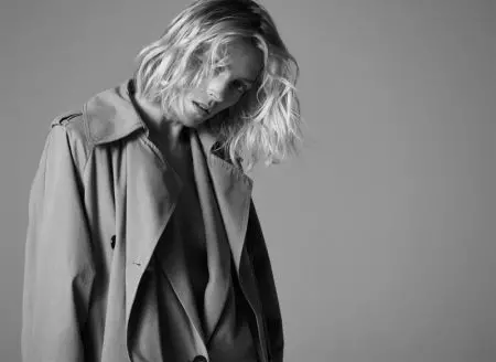 Anja Rubik viste os looks de outono mínimo de Zara