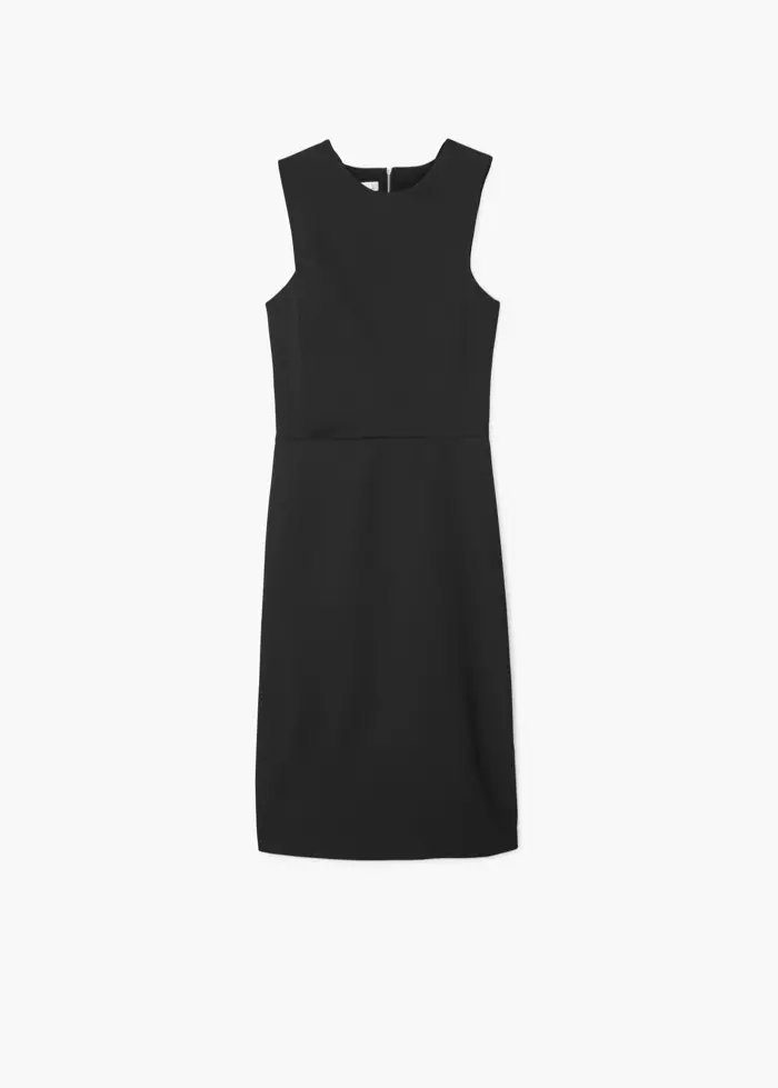 Mango Black Fitted Dress