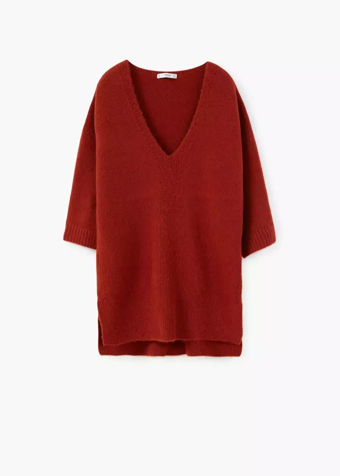 Umango Red Textured Sweater