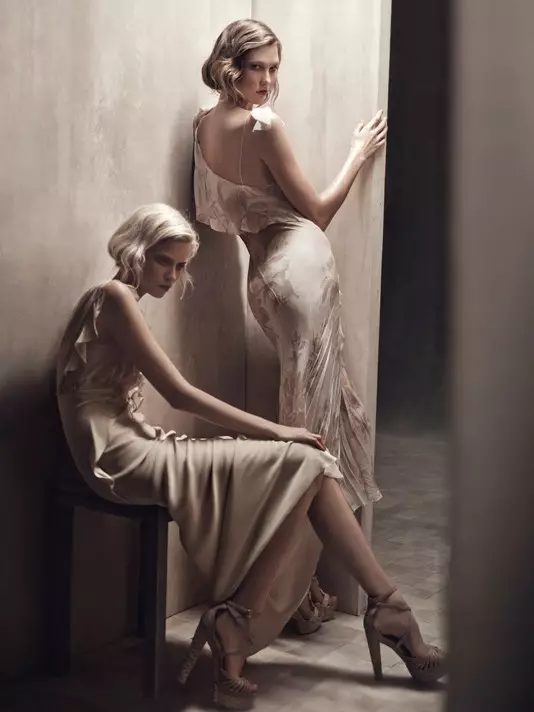 Campanya Primavera 2011 Donna Karan | Abbey Lee Kershaw i Karlie Kloss de Patrick Demarchelier