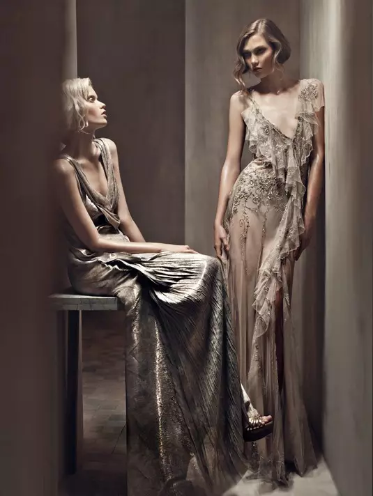 Donna Karan Gu'ga 2011 Ololaha | Abbey Lee Kershaw & Karlie Kloss waxaa qoray Patrick Demarchelier