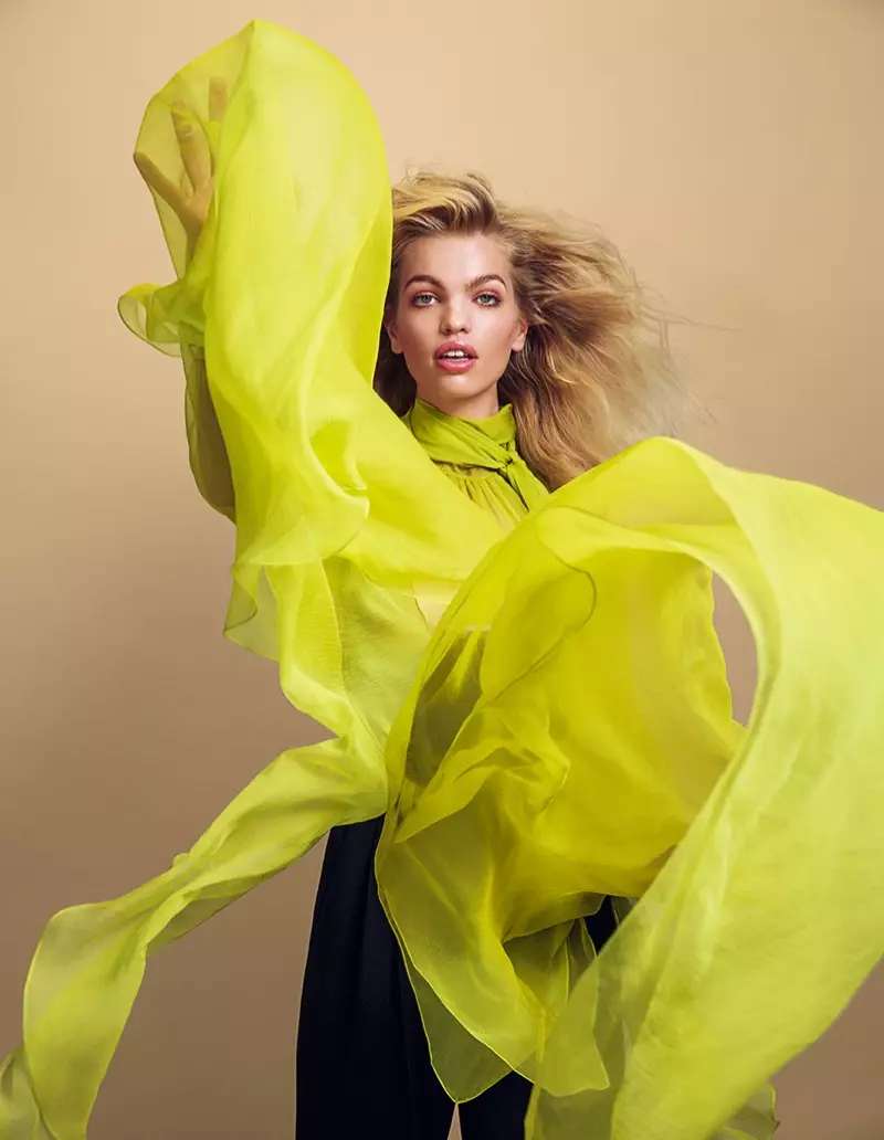 Daphne Groeneveld Wows in Jean Paul Gaultier for Woman Spain