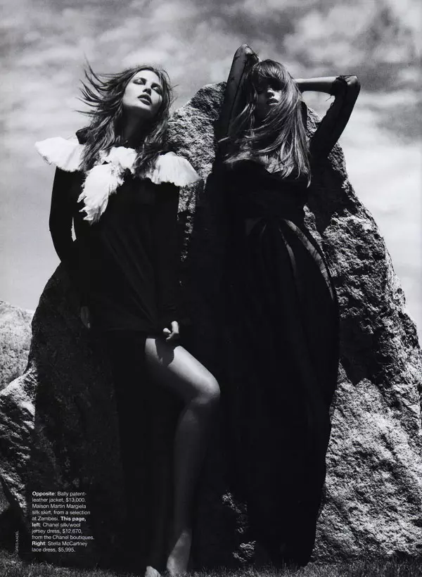 Ven como eres | Abbey Lee Kershaw y Catherine McNeil para la edición del 50 aniversario de Vogue Australia