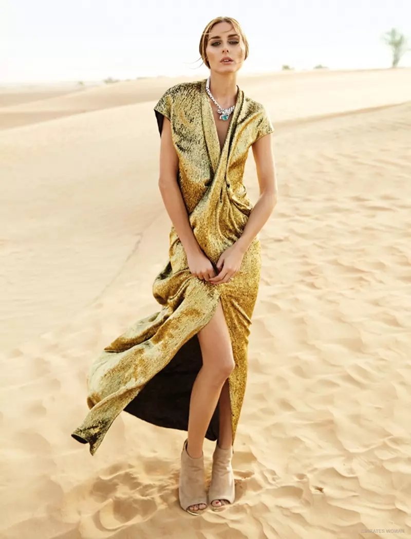 Olivia Palermo assume o glamour do deserto para a Emirates Woman