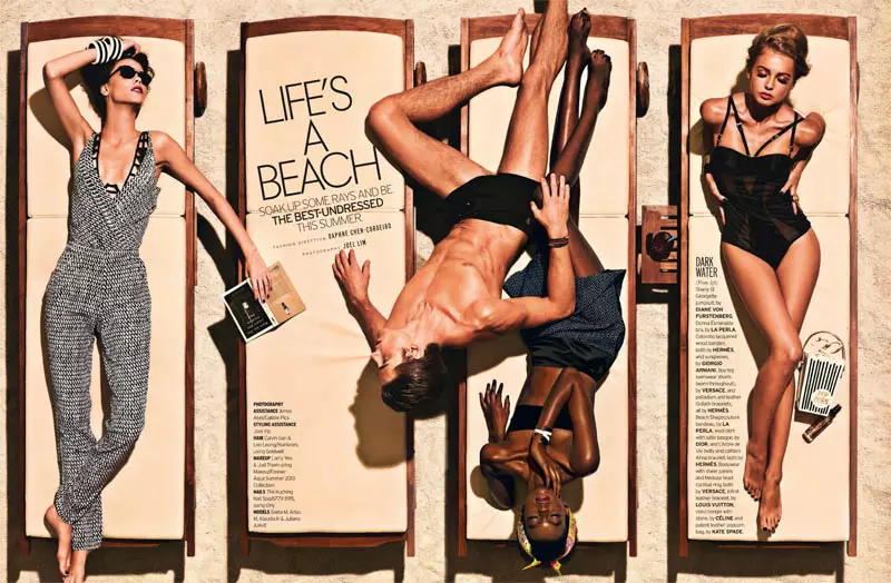 Joel Lim Memotret Retro Summer Spread untuk Elle Singapore Edisi Juni