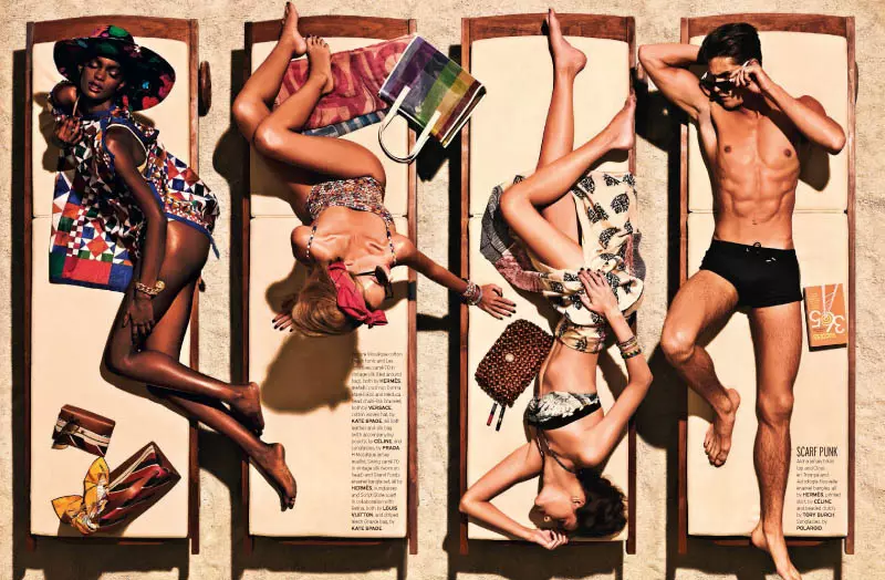 Joel Lim Snaps Retro Summer Spread pour le numéro de juin d'Elle Singapore