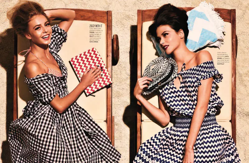 Joel Lim snaps Retro Summer Spread per al número de juny d'Elle Singapore