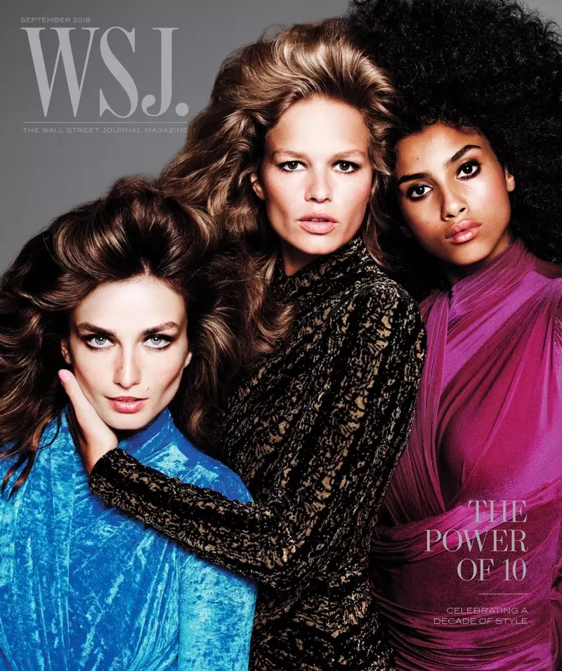 Karlie Kloss, Doutzen Kroes + več zvezdnic z vrhunskimi obrazi na WSJ. Revija