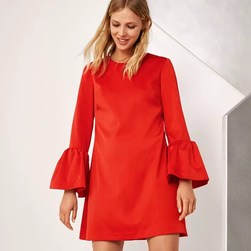 H&M Flounce-Sleeved Dress