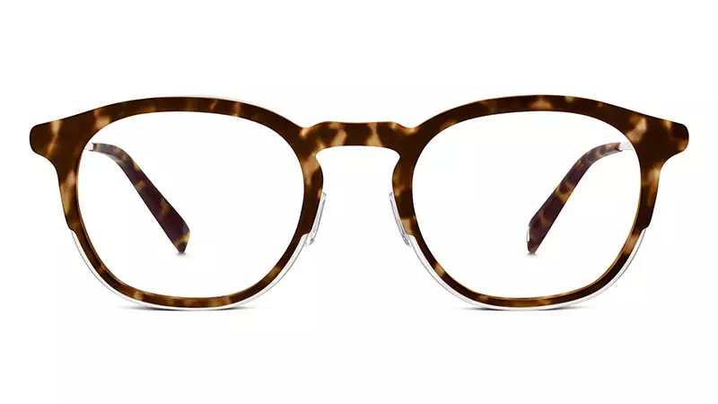 វ៉ែនតា Warby Parker Tate នៅក្នុង Hazelnut Tortoise Matte $145