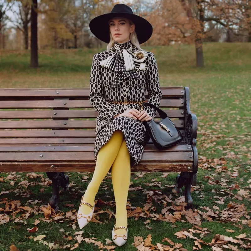 Vanessa Kirby ist der Star der Gucci Winter in the Park Kampagne.