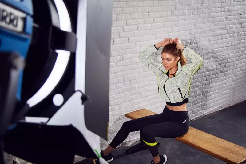 Gigi Hadid achter de schermen bij Reebok #PerfectNever campagne