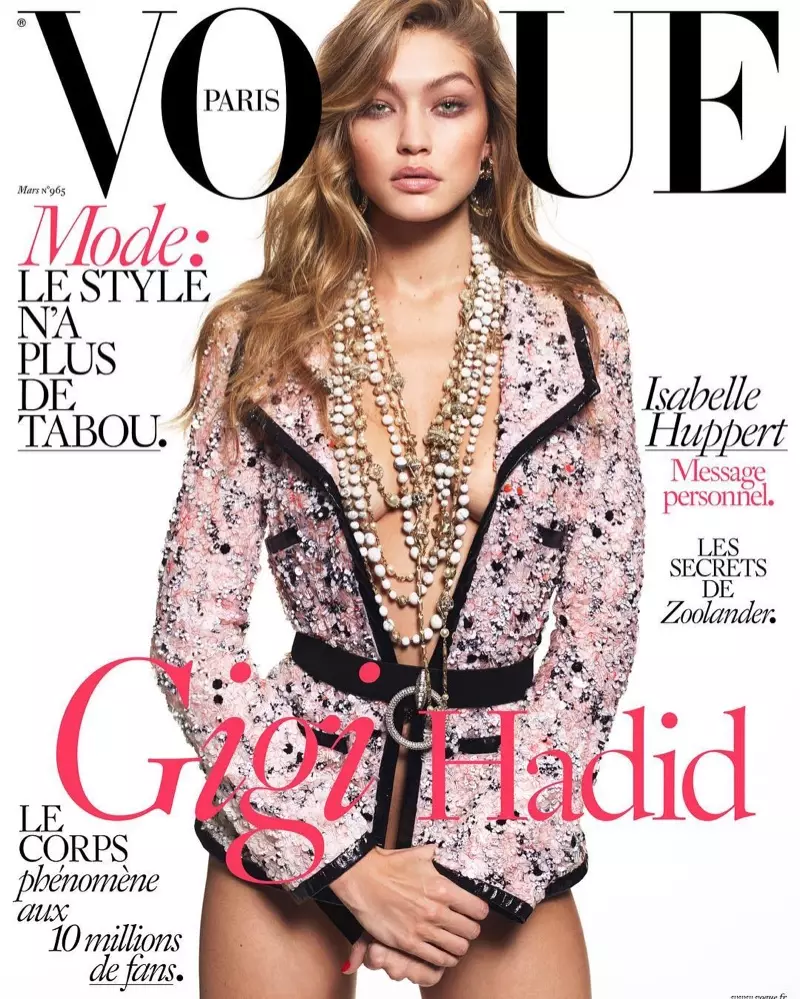 Gigi Hadid אויף Vogue Paris מאַרץ 2016 דעקן