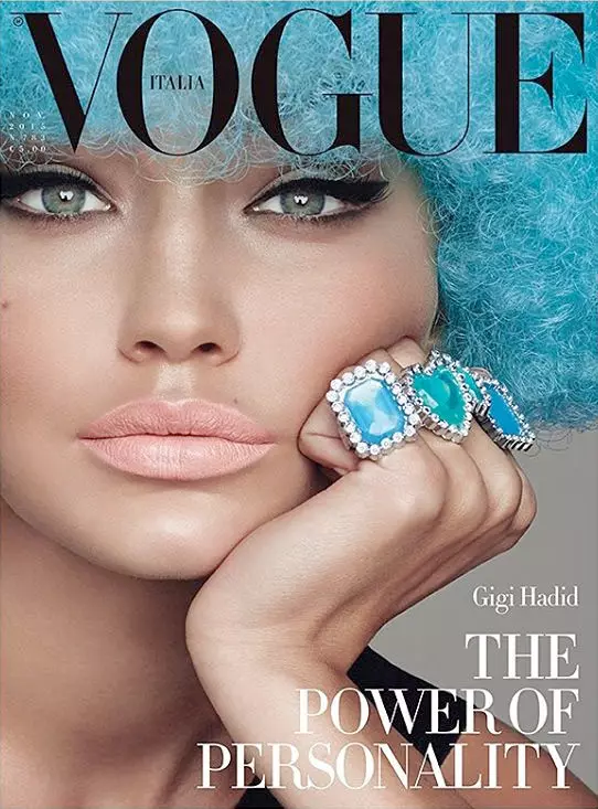 Gigi Hadid אויף Vogue Italia נאָוועמבער 2015 דעקן