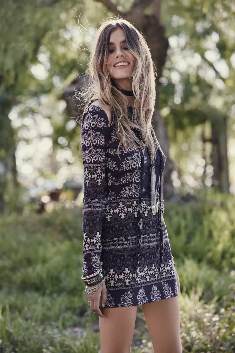 Minivestido ajustado con tiras de Free People