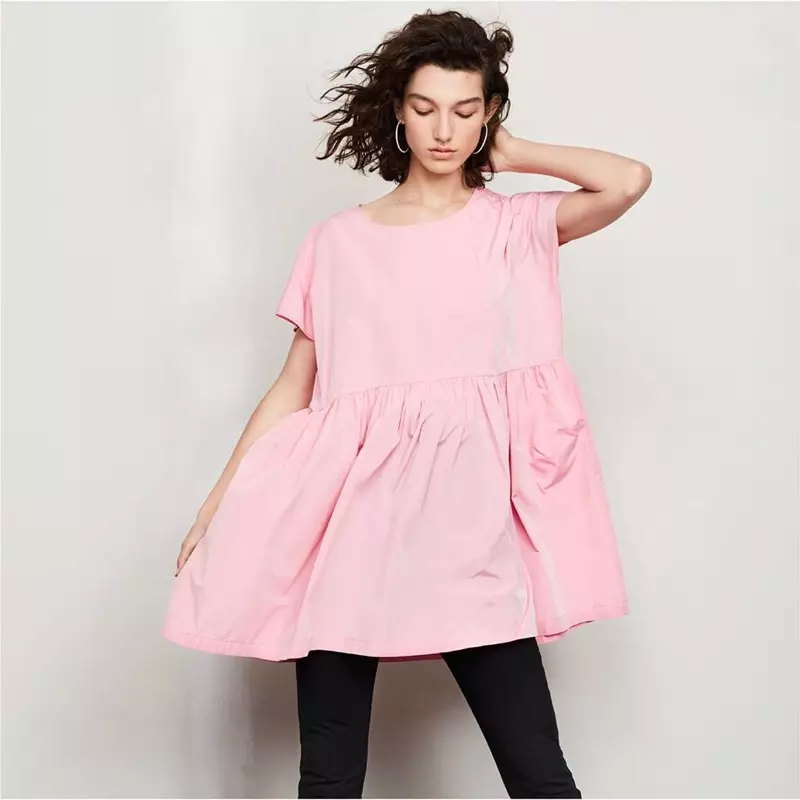 Ροζ πουκάμισο και κολάν H&M