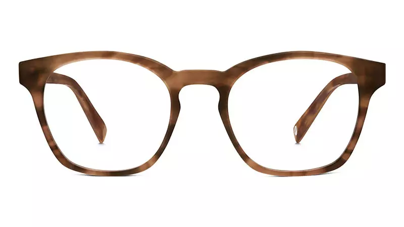 Warby Parker Felix Glasses yn Sandalwood Matte $95