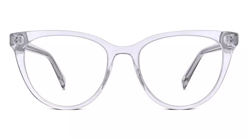 Warby Parker Haley brilles lavandas kristālā 95 USD