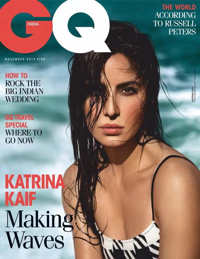 Katrina Kaif na obálce GQ India z listopadu 2019