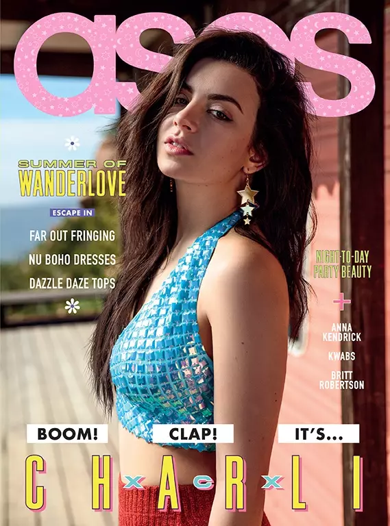 Charli XCX попада на корицата на списание ASOS от юни 2015 г