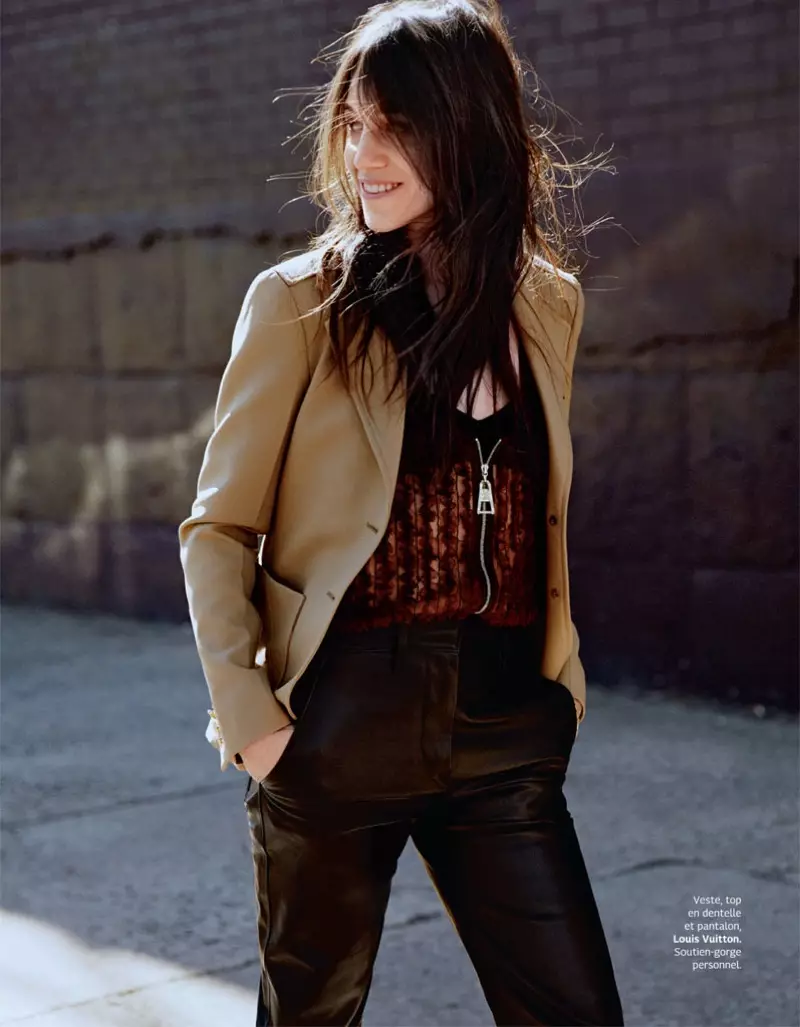 Charlotte Gainsbourg Wear Effortless Style for Grazia France Cover Shoot