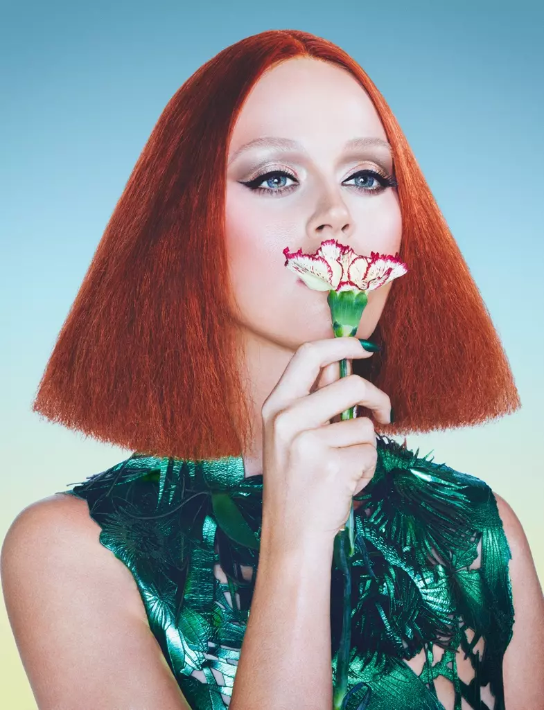 Katy Perry Transforms for Hairtastic Wonderland Magazine Feature