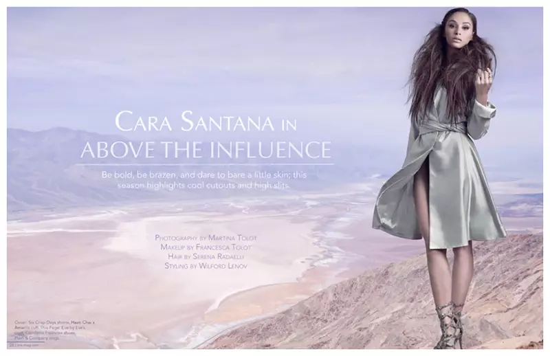Кара Сантана се појавува во фотосесија за магазинот Line