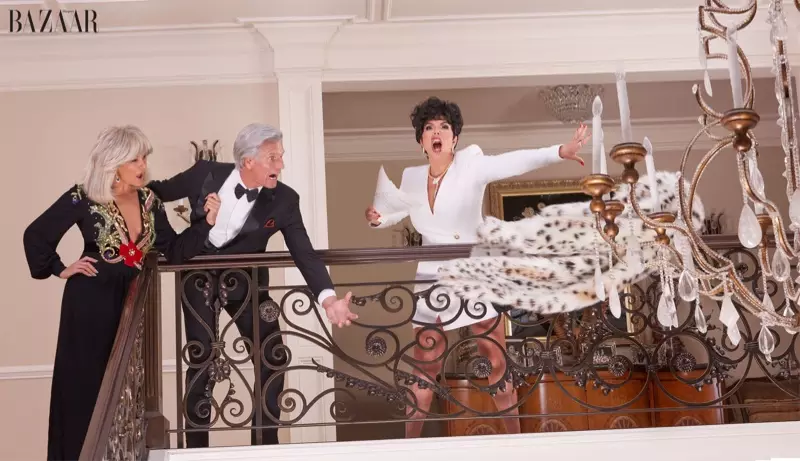 Kris Jenner och Yolanda Hadid spelar Dynastys Alexis och Krystle Carrington för Harper's Bazaar US