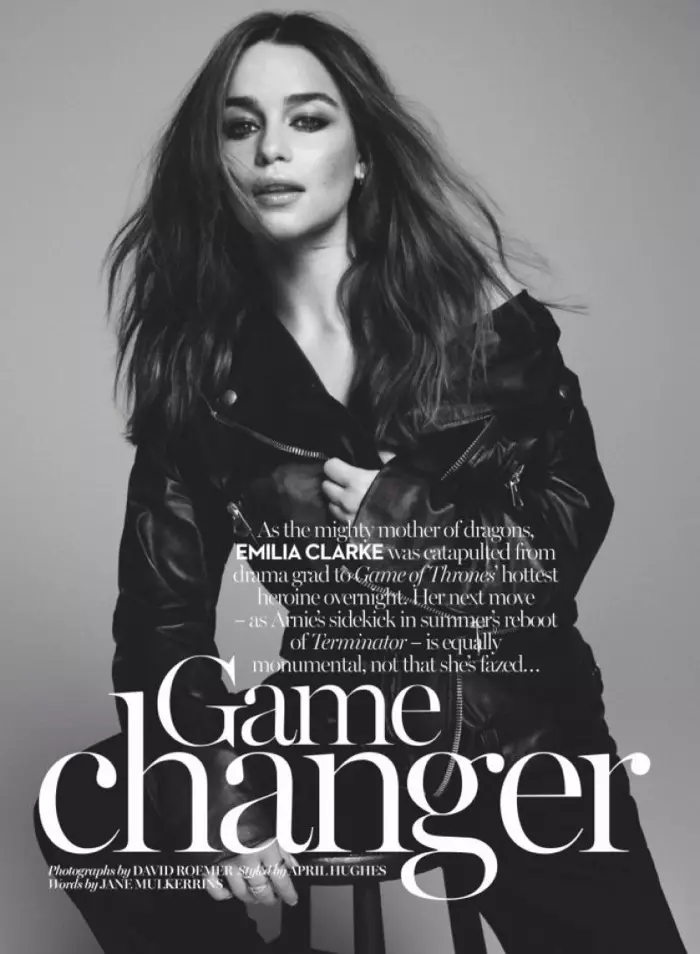 Emilia Clarke medverkar i Marie Claire UK, pratar om 