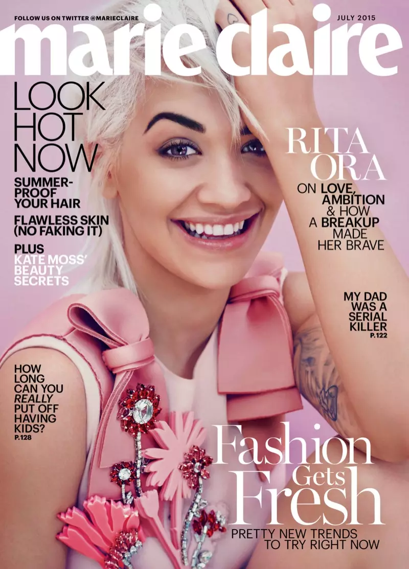 Rita Ora atunuku jalada la Julai 2015 la Marie Claire