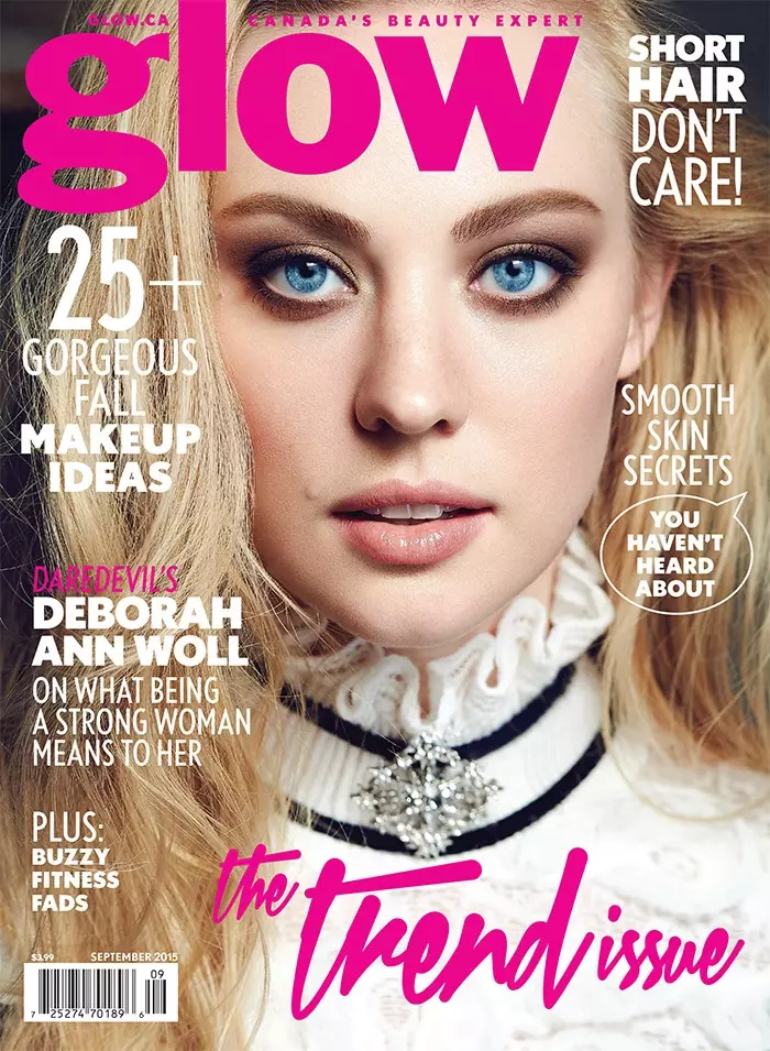 Deborah Ann Woll Resplandor Septiembre 2015 Portada Photoshoot01