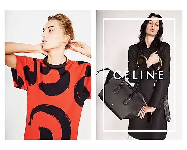 Daria Werbowy, Julia Nobis poseerivad Celine'i 2014. aasta kevadiste reklaamide jaoks