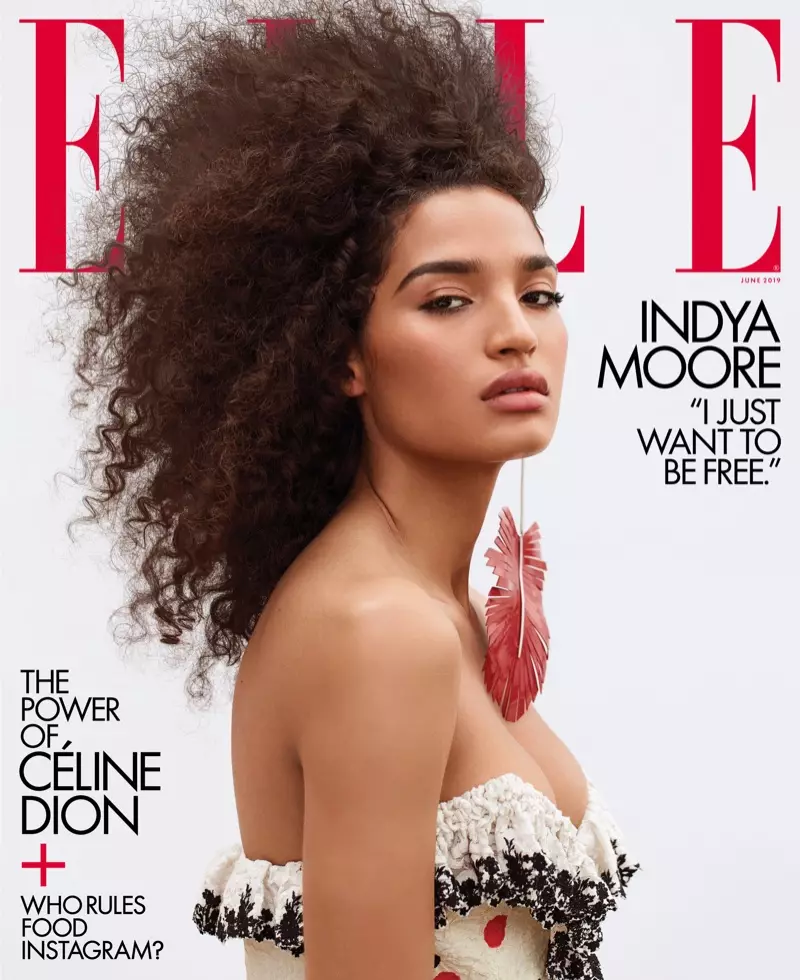 Indya Moore az ELLE US 2019. júniusi borítóján