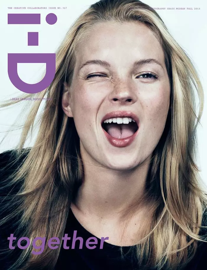 Kate Moss voor i-D Fall 2013 Cover door Craig McDean