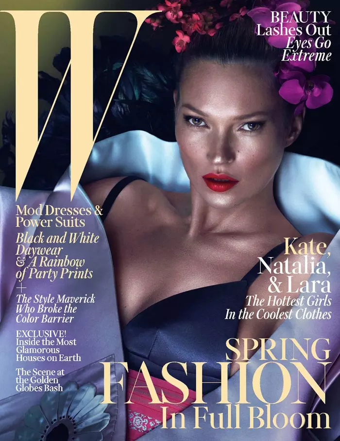 Kate Moss para sa W Magazine Marso 2013 Cover ni Mert & Marcus